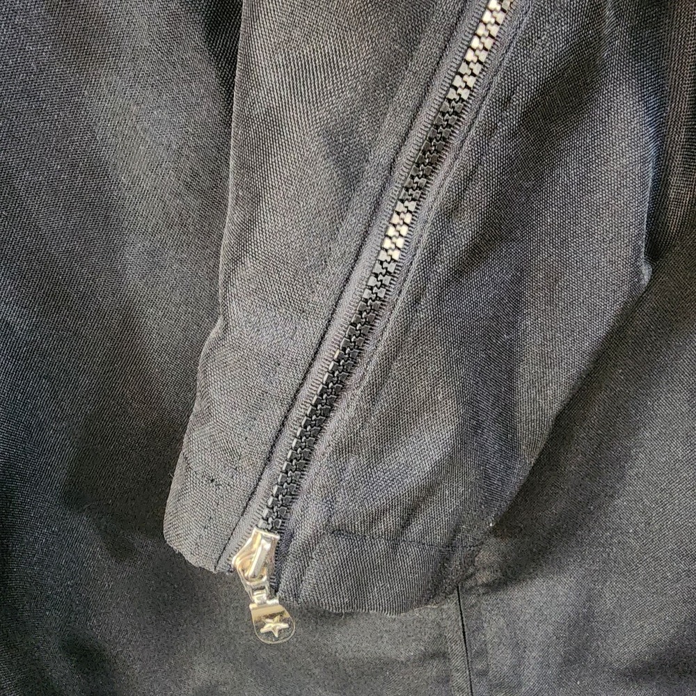 Vintage No Fear Y2K SoCal Black Embroidered Full Zip Jacket‎ Coat L - Picture 6 of 13